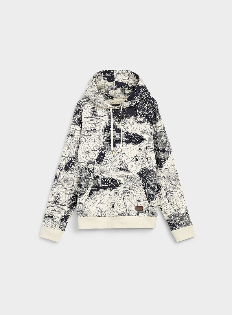100% organic cotton map hoodie Our History, Our Heritage Collection Unisex product image 2