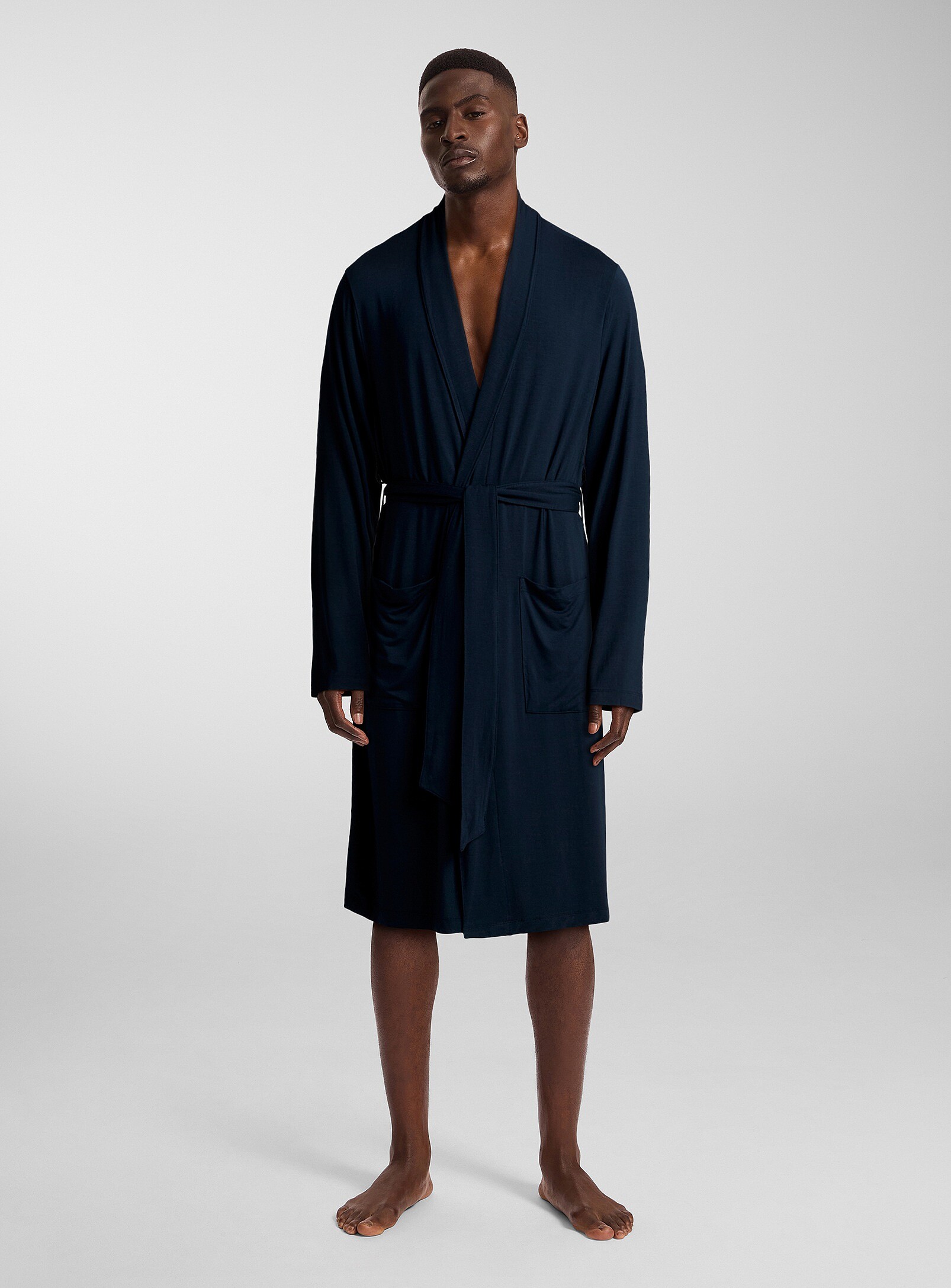 Le 31 - Lightweight fluid robe (Men, Blue, SML-MED)