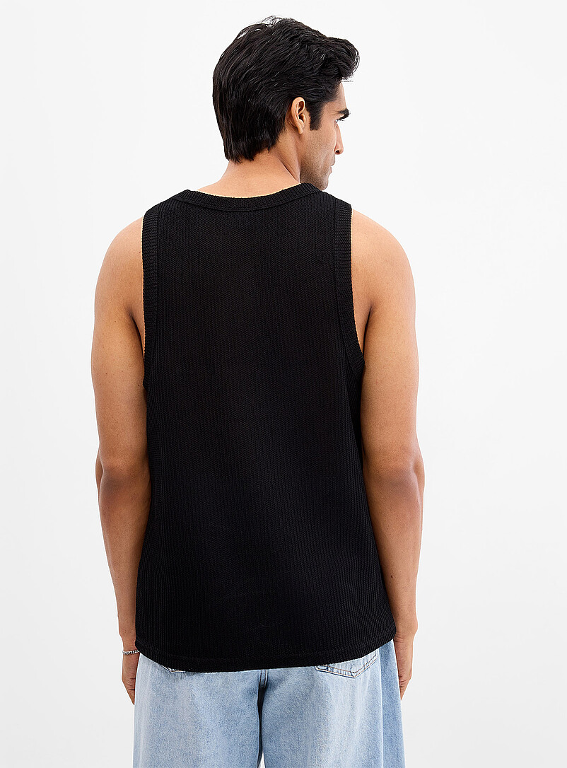 Openwork knit tank Comfort fit product image 2