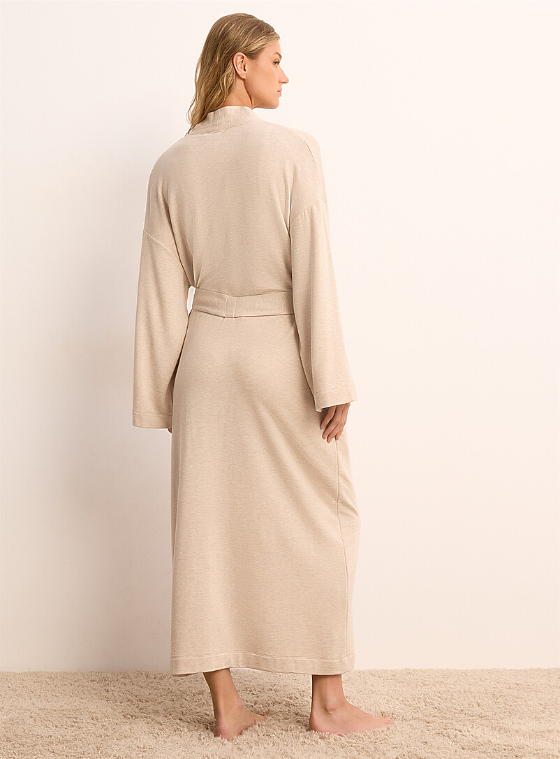 Brushed underside soft long robe product image 2