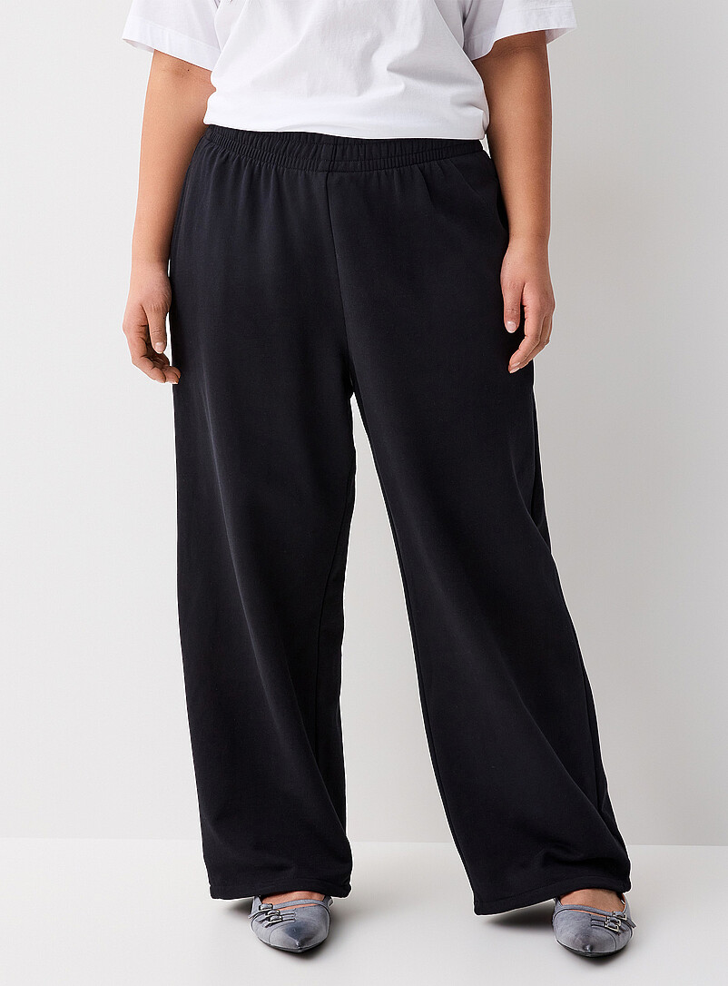 French terry wide-leg pant product image 2