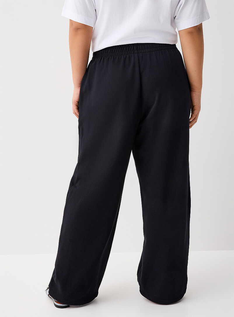 French terry wide-leg pant product image 3