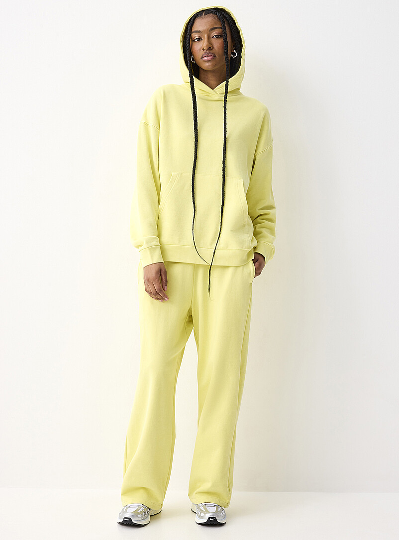 French Terry Wide-Leg Pant