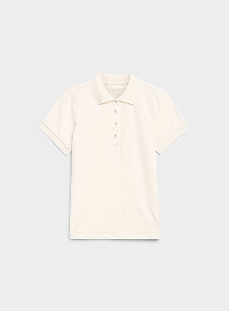 Velvety feel ribbed-trim golf polo product image 3