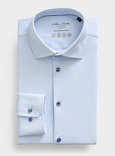 Fluid two-tone twill performance shirt <b>Comfort fit</b>