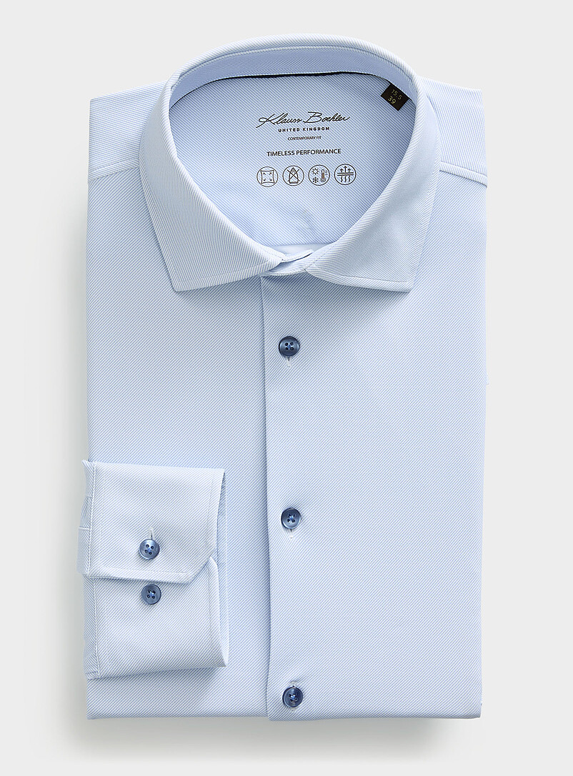 Fluid Two-Tone Twill Performance Shirt Comfort Fit
