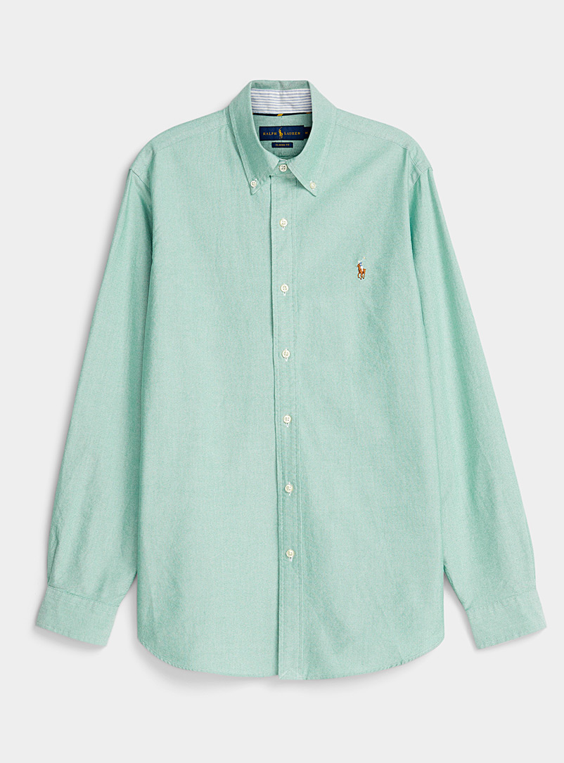 Mint Oxford shirt Comfort fit | Polo 