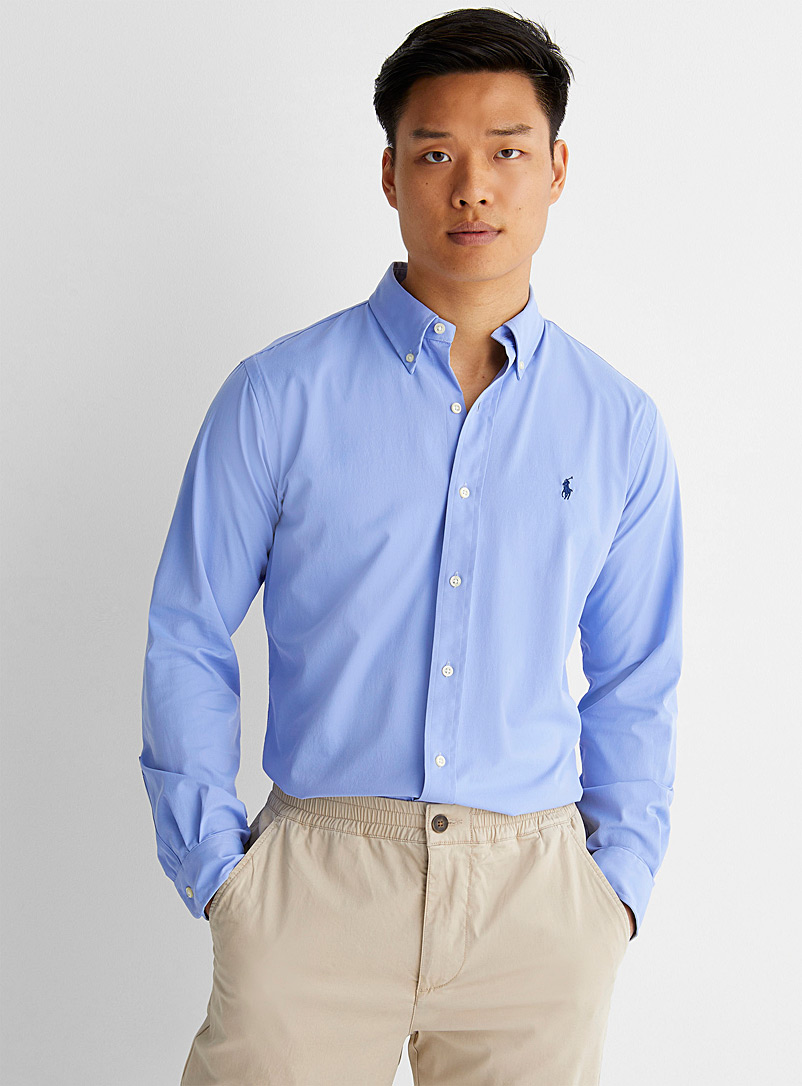 Polo Ralph Lauren Marine Blue Minimalist performance shirt Comfort fit for men
