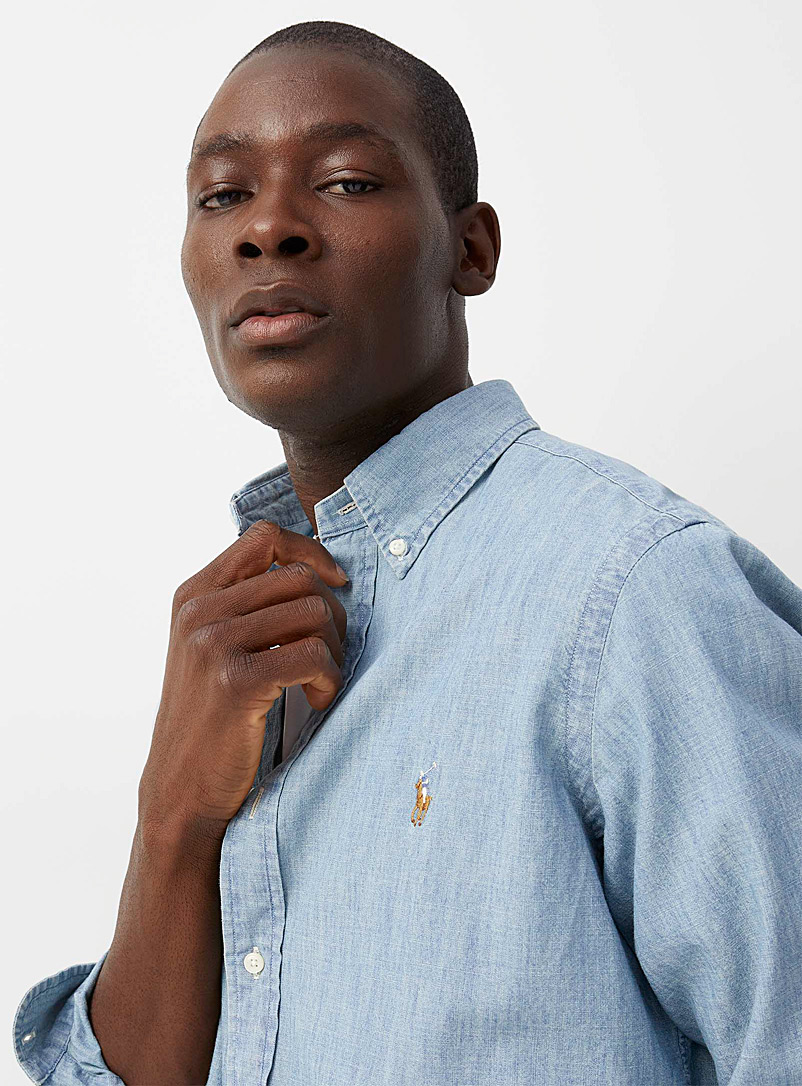 Polo Ralph Lauren: La chemise denim chambray Bleu pour homme