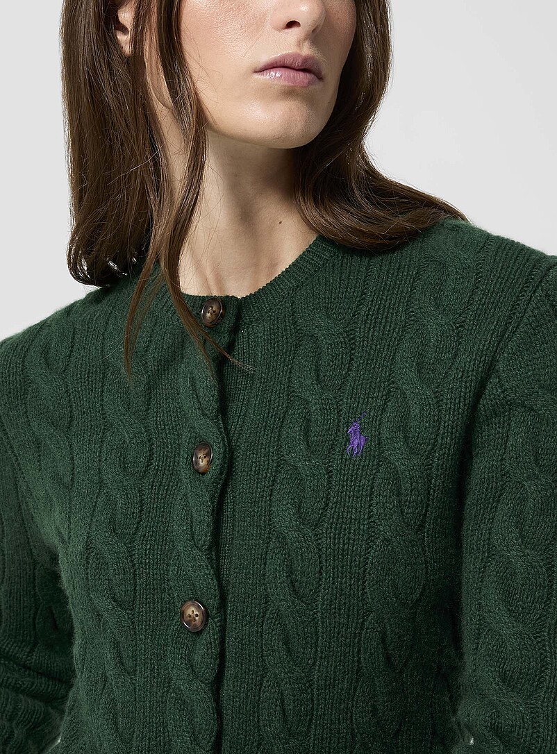 Wool and cashmere cable-knit cardigan | Polo Ralph Lauren | | Simons