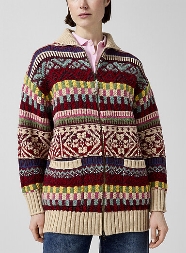 Colourful wool-cotton weave cardigan | Polo Ralph Lauren | | Simons