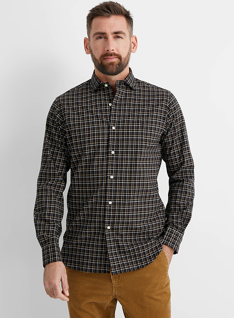 Polo Ralph Lauren Black Neutral check shirt Comfort fit for men