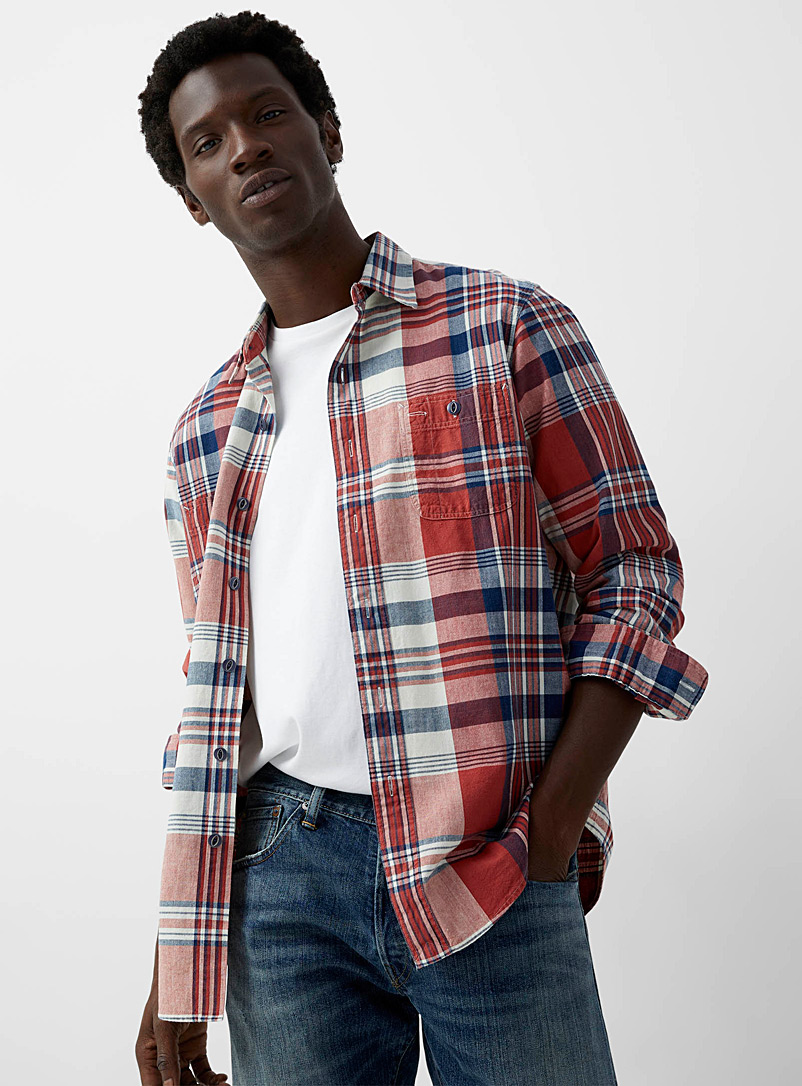 Polo Ralph Lauren: La chemise carreaux héritage Coupe confort Rouge pour homme