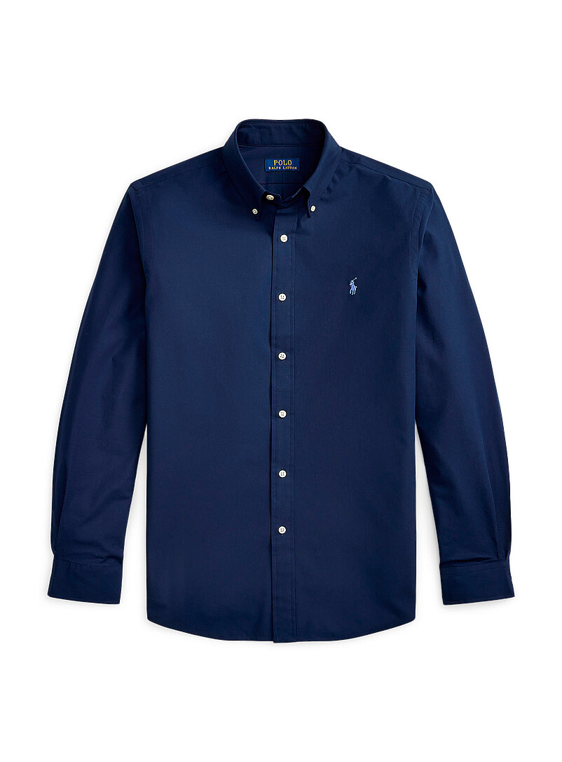 Polo Ralph Lauren: La chemise popeline extensible cavalier brod&eacute; <b>Coupe classique</b> Carreaux pour homme