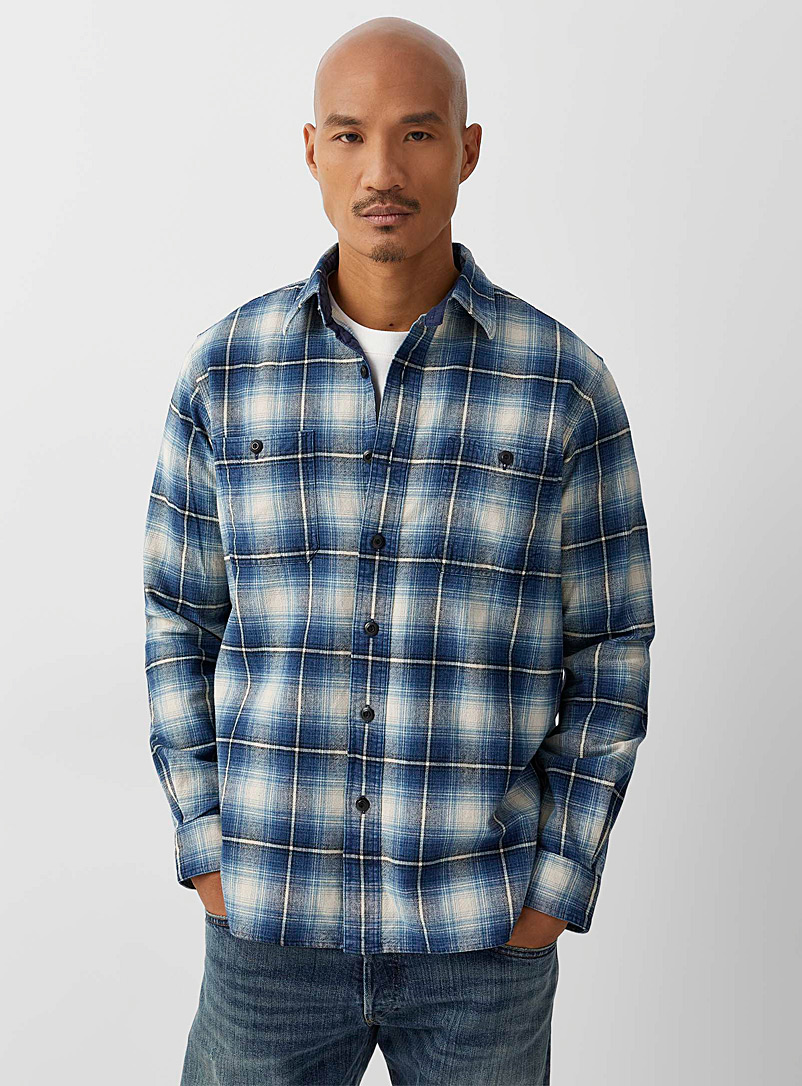 Polo Ralph Lauren Ivory White Graded check shirt Comfort fit for men
