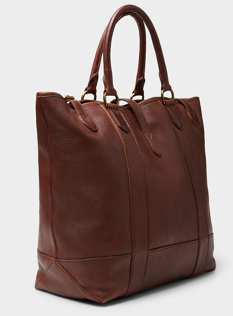 Heritage leather tote bag | Polo Ralph Lauren | | Simons