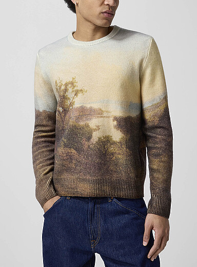 Polo Ralph Lauren Assorted Hudson River Scene wool and cashmere sweater for men