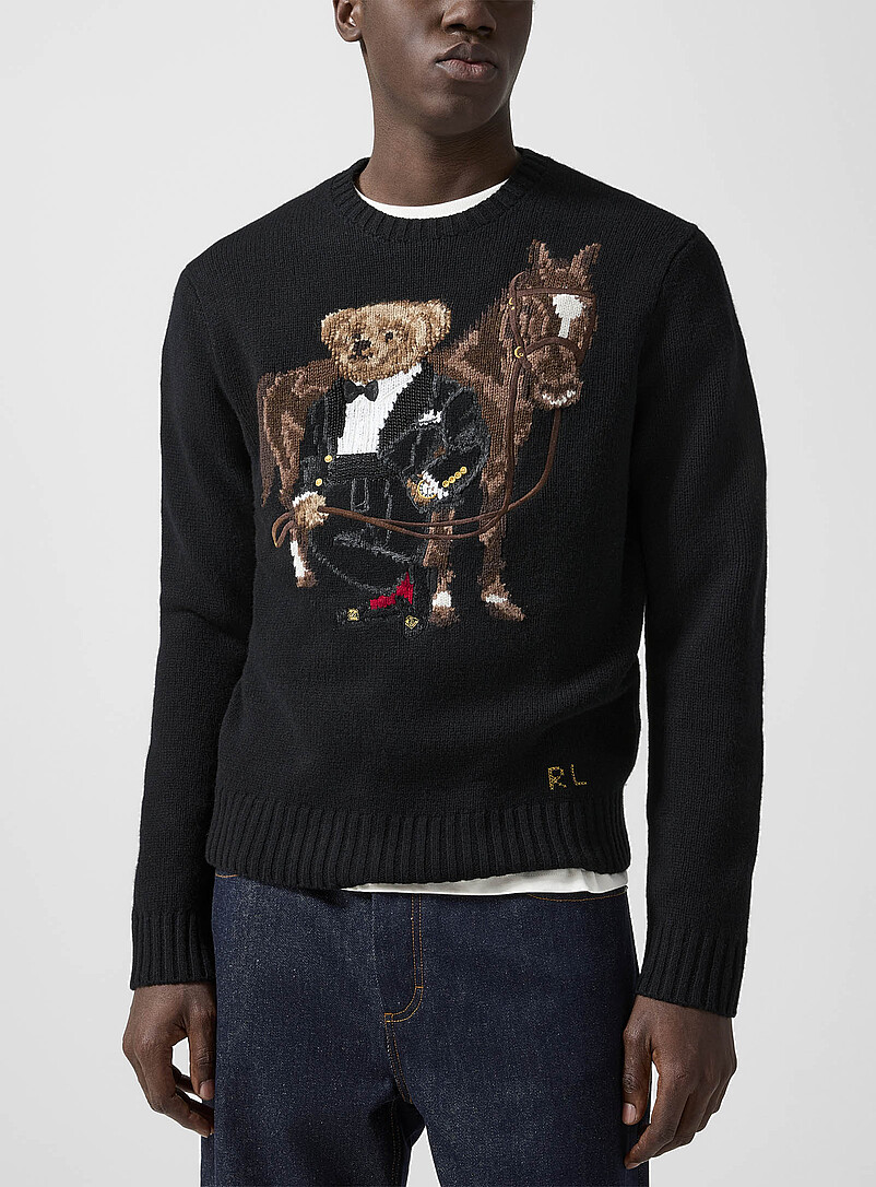 Bear and horse 100% wool sweater | Polo Ralph Lauren | Shop Men's