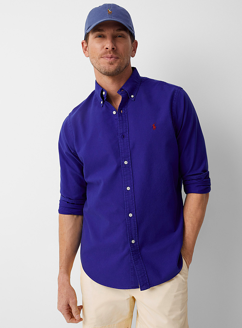 Polo Ralph Lauren Sapphire Blue Colourful Oxford shirt Comfort fit for men