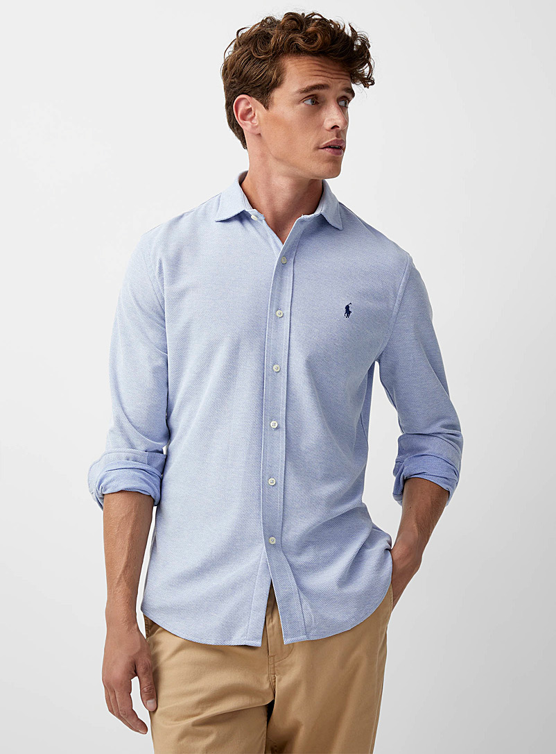 Honeycomb textured chambray shirt Modern fit | Polo Ralph Lauren | Shop ...