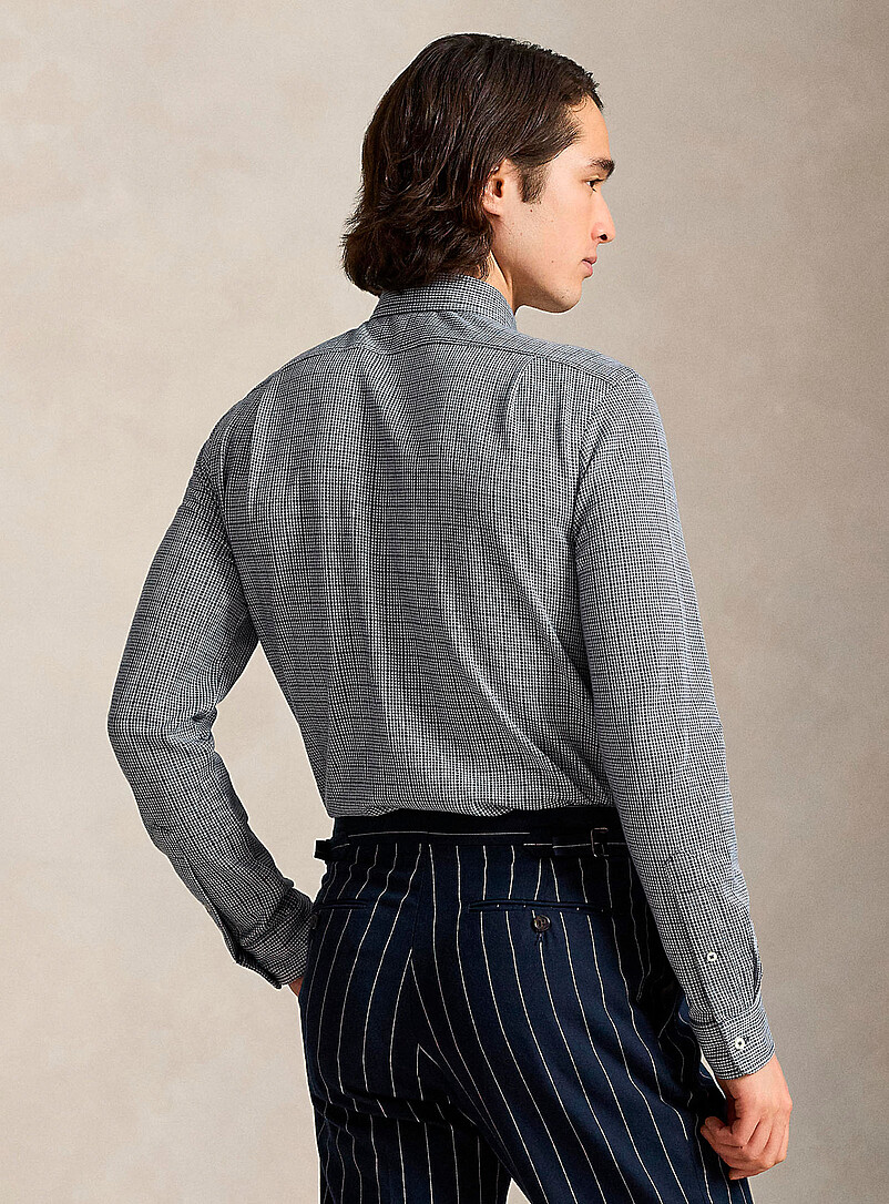 Polo Ralph Lauren: La chemise jersey prince de Galles Bleu pour homme