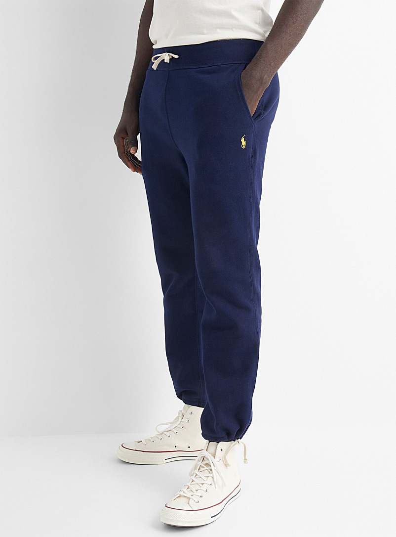 Polo Ralph Lauren Marine Blue Adjustable ankle minimalist joggers for men