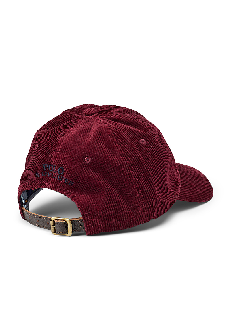 Polo Ralph Lauren Ruby Red Corduroy cap for men