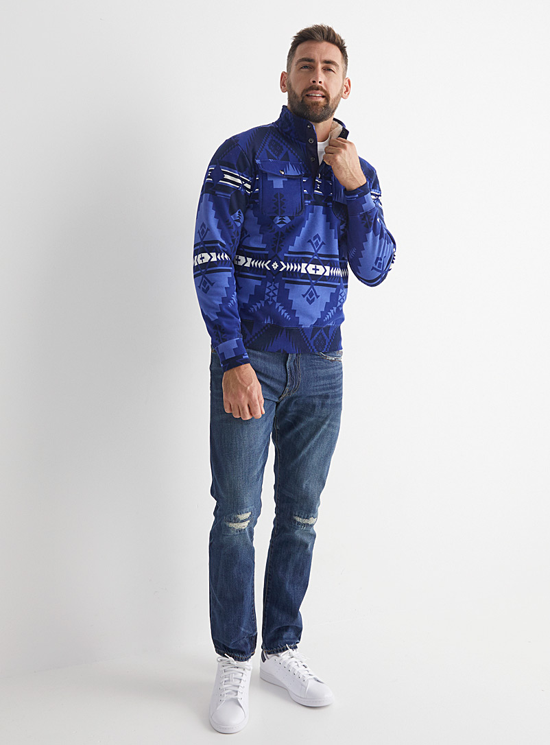 Polo Ralph Lauren: Le jean rapiécé Sullivan Coupe étroite Bleu pour homme