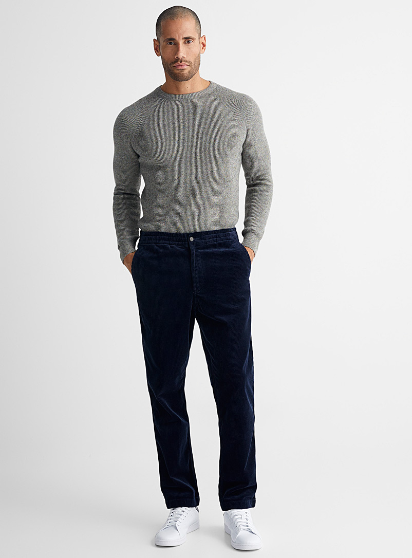Polo Ralph Lauren Marine Blue Comfort-waist corduroys Straight fit for men