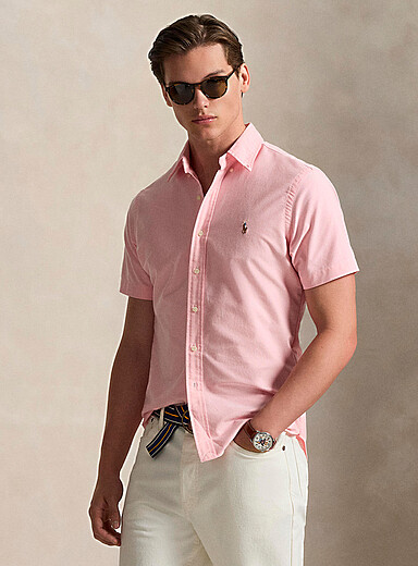 Embroidered rider Oxford shirt <b>Classic fit</b>