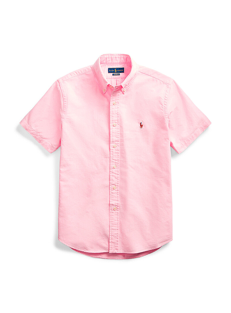 Polo Ralph Lauren White Embroidered rider Oxford shirt <b>Classic fit</b> for men