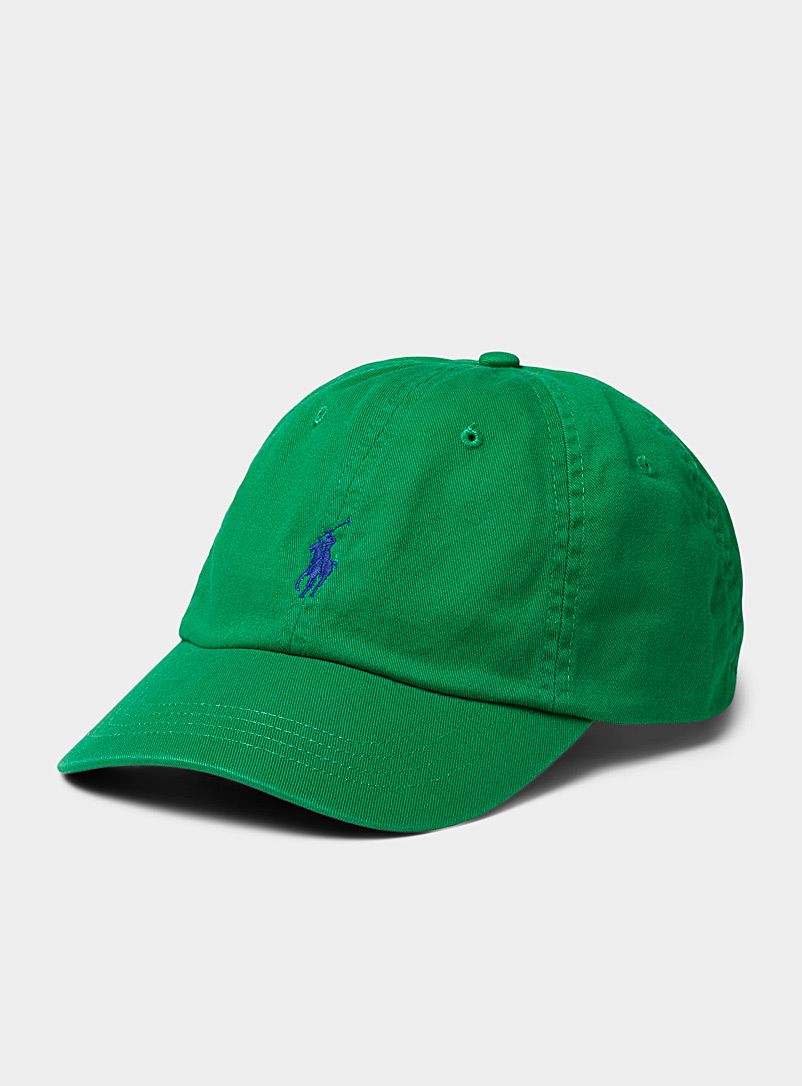 Polo Ralph Lauren Green Contrast-logo colourful cap for men