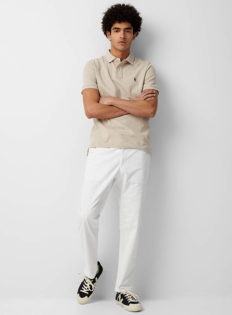 Polo Ralph Lauren Cream Beige Comfort-waist chinos Slim fit for men