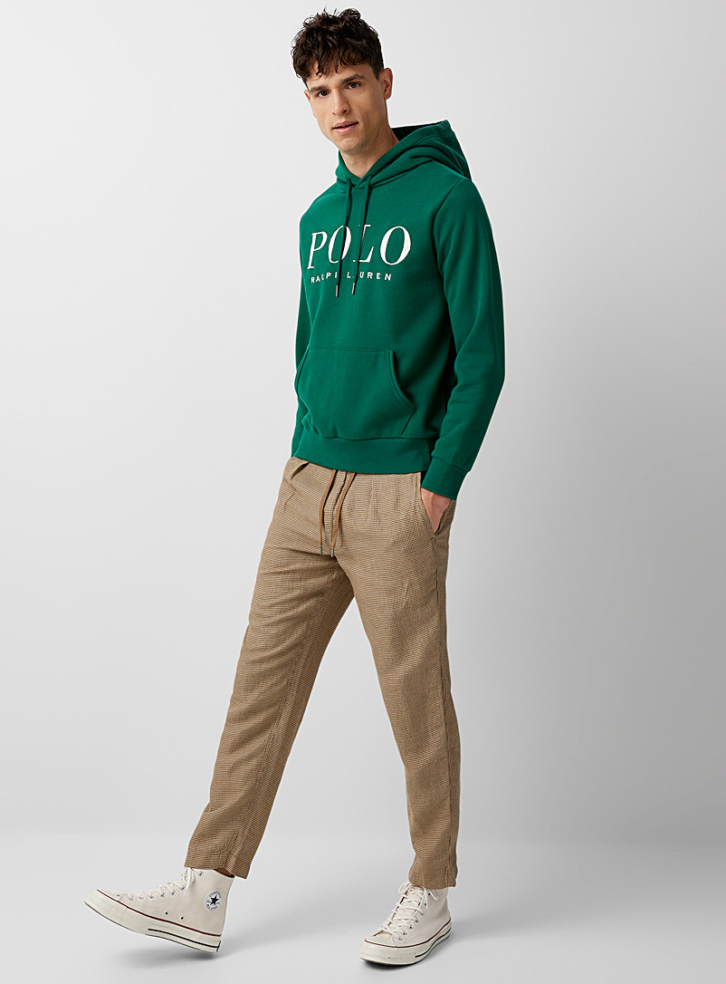 Polo Ralph Lauren: Le pantalon pied-de-poule taille confort Brun pour homme