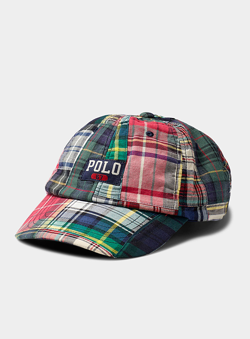 Polo Ralph Lauren Assorted Madras patchwork baseball cap for men