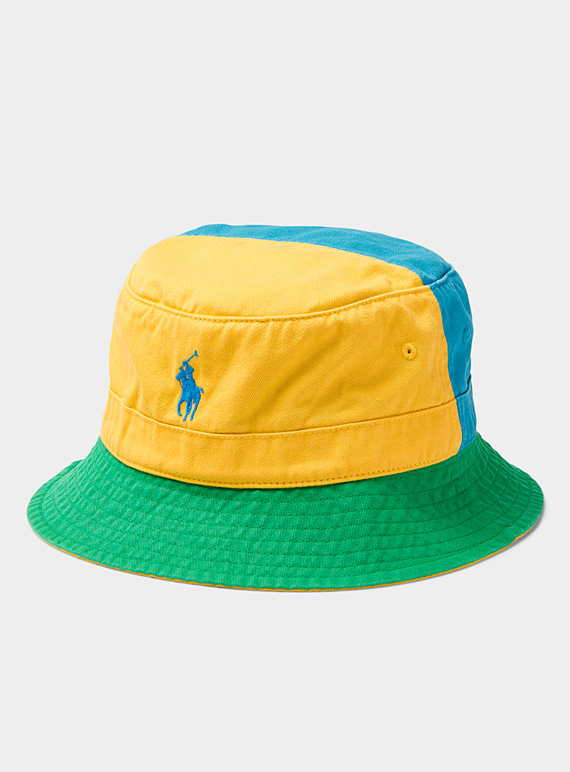 Summery block bucket hat