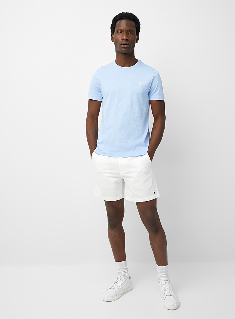Polo Ralph Lauren White Pure white comfort-waist short for men