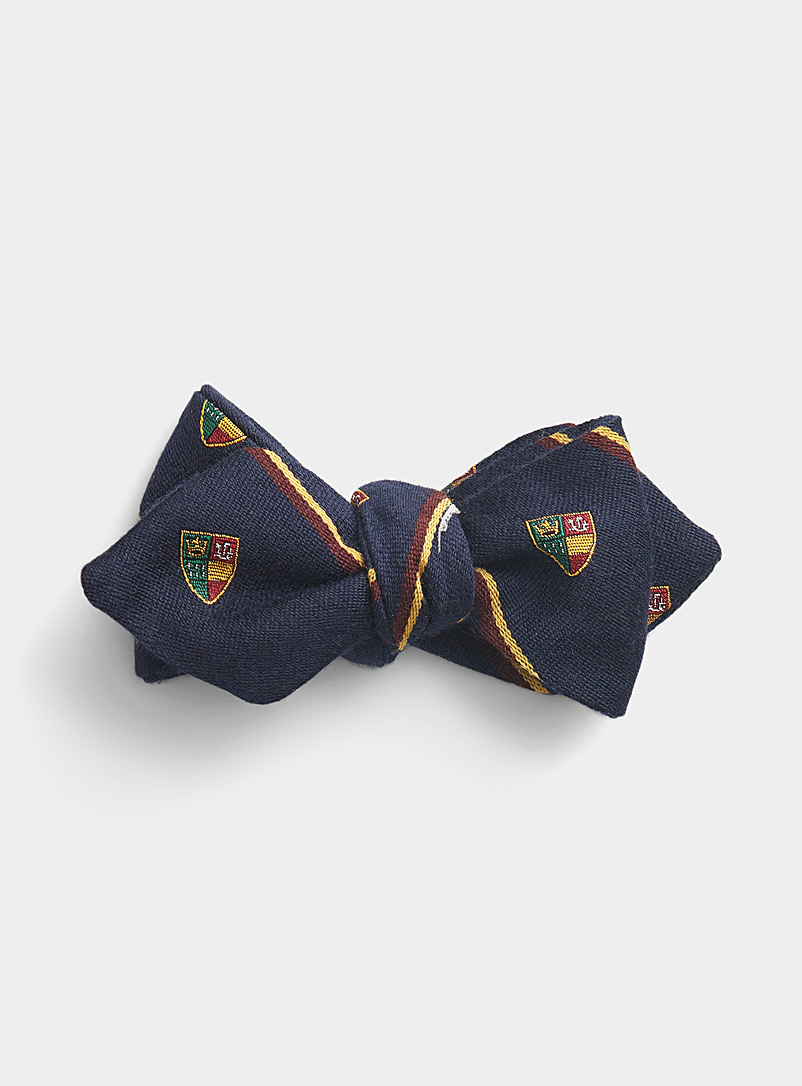 Polo Ralph Lauren Marine Blue Crest bow tie for men