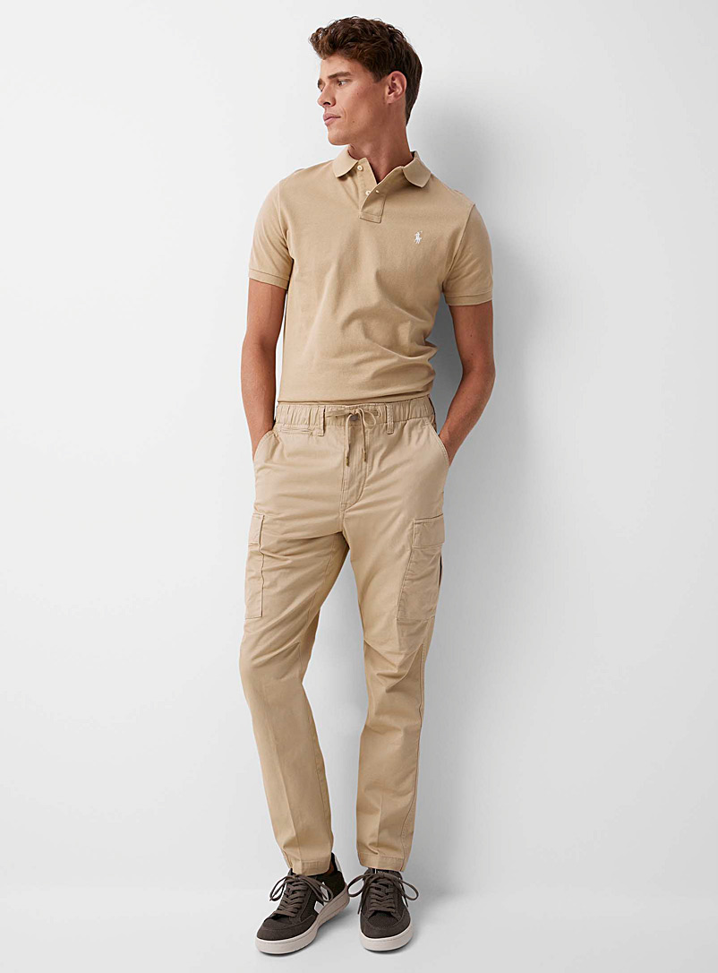Polo Ralph Lauren Sand Comfort-waist cargo chinos Slim fit for men