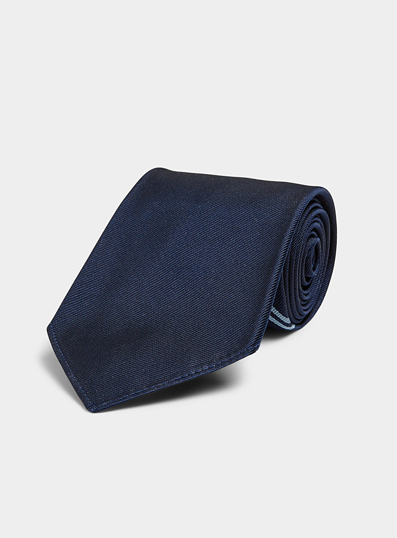 Polo Ralph Lauren: La cravate marine blason contraste Marine pour homme