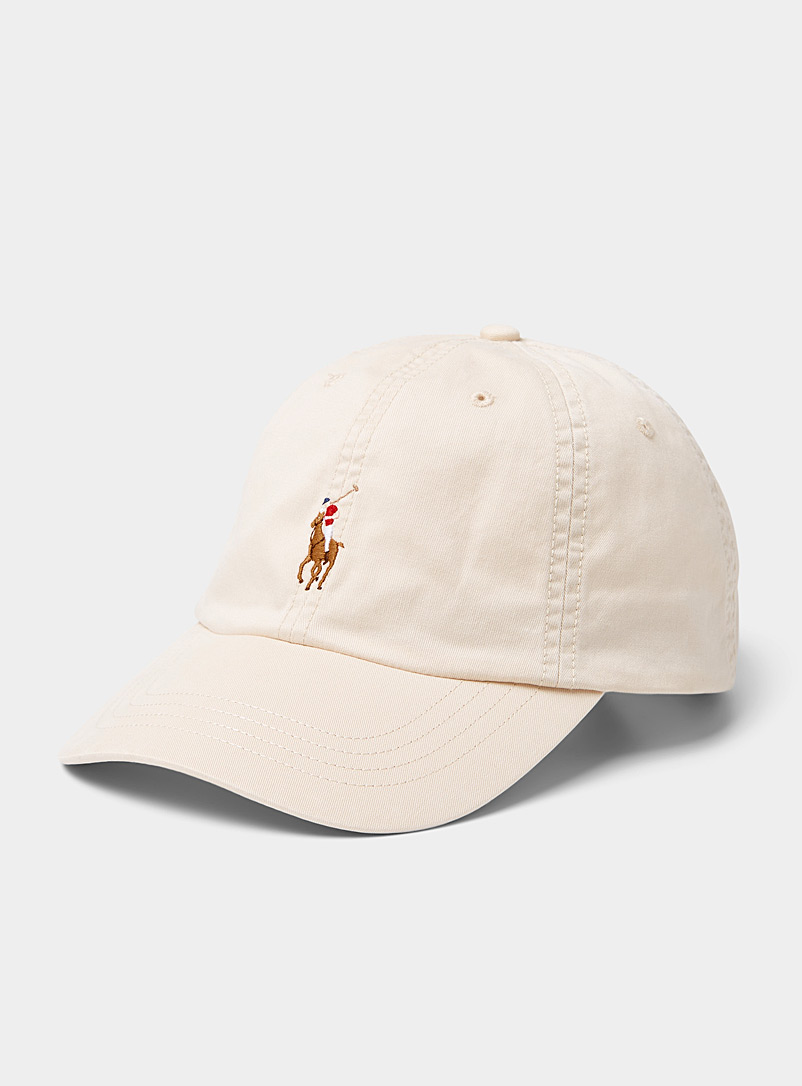 Polo Ralph Lauren: La casquette colorée logo brodé Beige crème pour homme