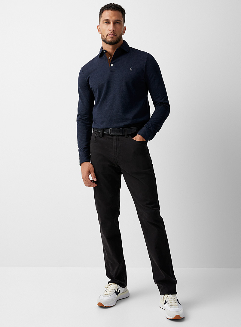 Polo Ralph Lauren: Le pantalon Varick 5 poches Coupe étroite Noir pour homme