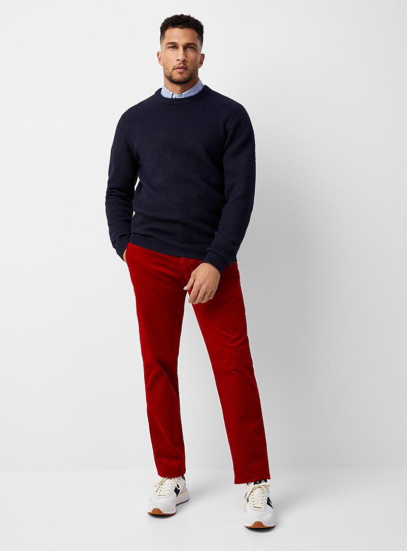 Polo Ralph Lauren: Le pantalon velours côtelé Bedford Coupe droite Rouge pour homme