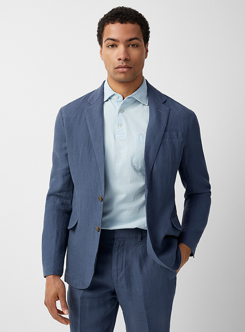 Polo Ralph Lauren: Le veston pur lin bleu ardoise Coupe régulière Bleu pour homme