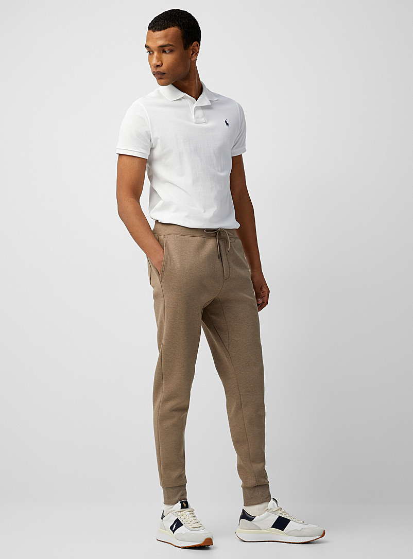 Polo Ralph Lauren Taupe Structured jersey joggers for men