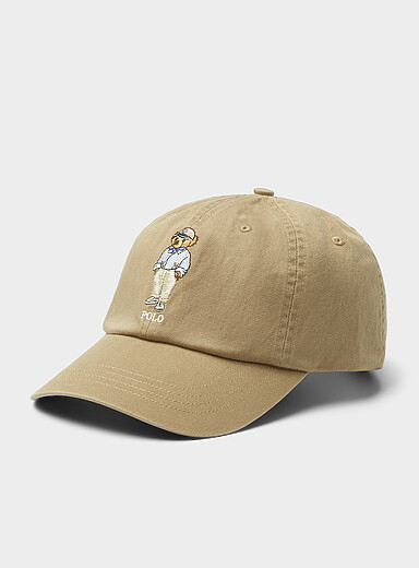 Casquette Casquette polo bear en sergé Noir Polo ralph lauren