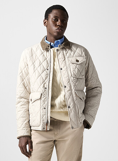 Polo Ralph Lauren Sand Beaton diamond quilted jacket for men
