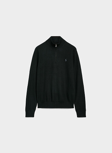 Le chandail col zipp&eacute; tricot alv&eacute;ole