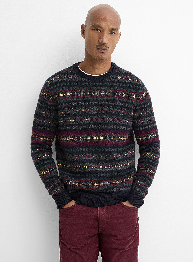 V::Room Jacquard Fleece Crewneck