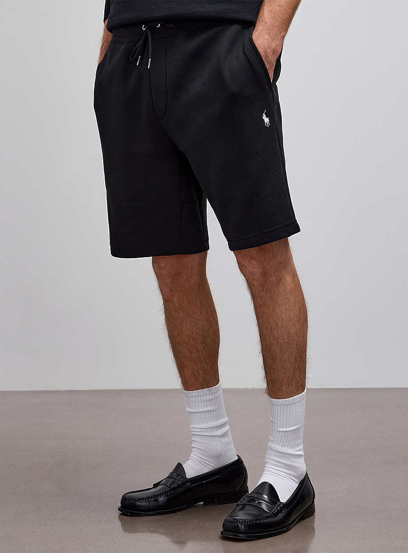Polo Ralph Lauren Black Structured jersey Bermudas for men